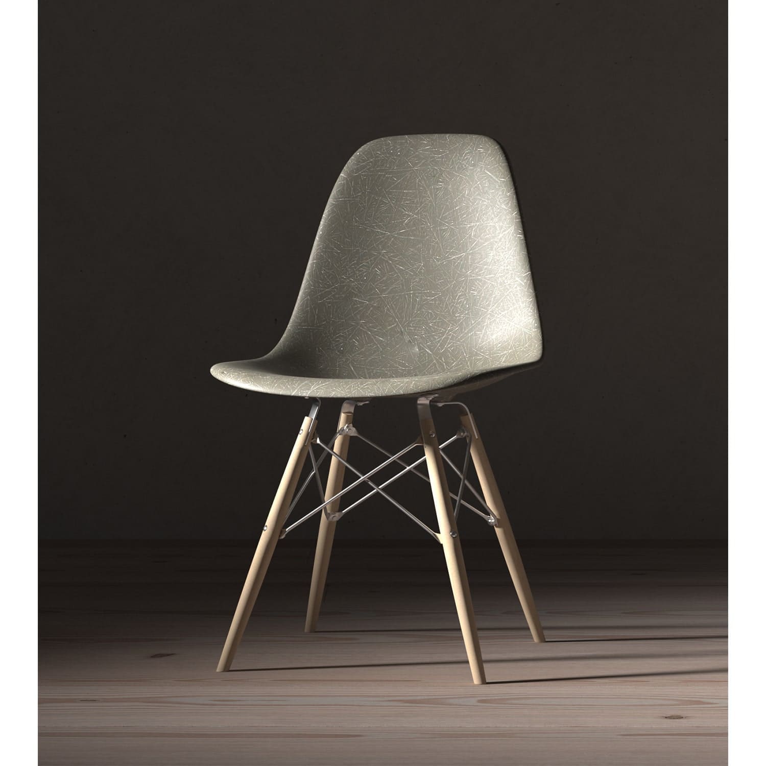 rendering plastic side chair